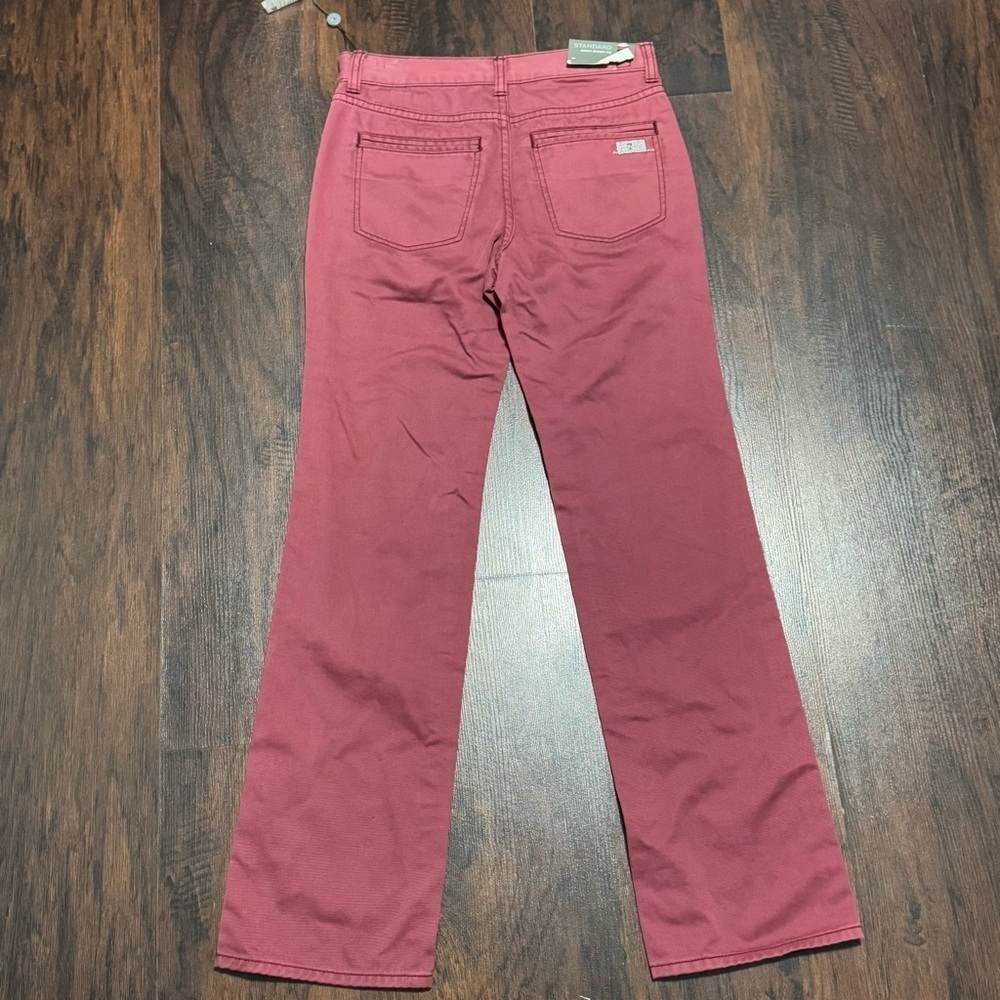 7 For All Mankind Standard Straight Leg Red Jeans Big Boys 10 women’s 25 NWT - Picture 9 of 15